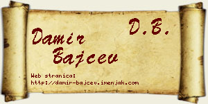 Damir Bajčev vizit kartica